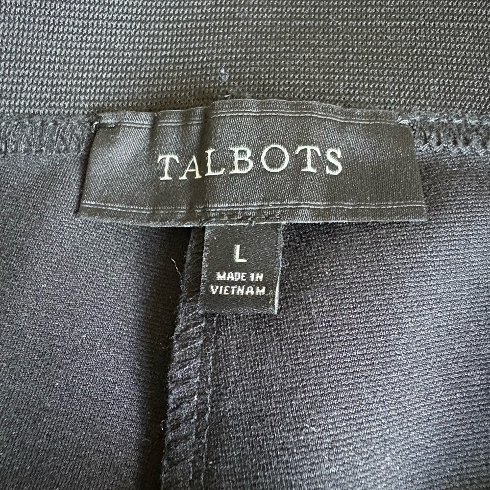 Talbots Dark Blue Grey Plaid Ankle Pants - Picture 3 of 8